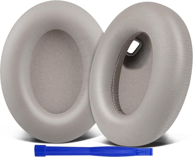 SoloWIT Replacement Earpads for Sony WH-1000XM4 (WH1000XM4) Headphones, Ear Pads Cushions with Noise Isolation Foam, Added Thickness, Without Affecting Sensor - Grey - Image 1